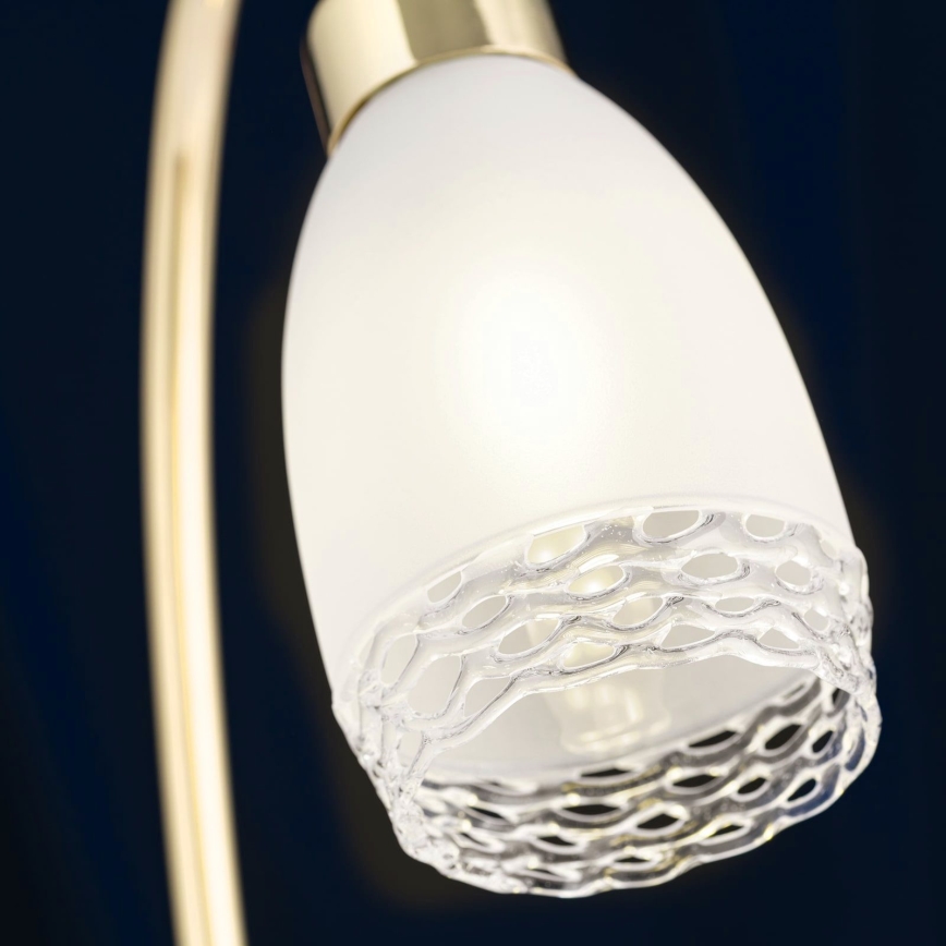 Candeeiro de mesa CARLA 1xG9/28W/230V dourado