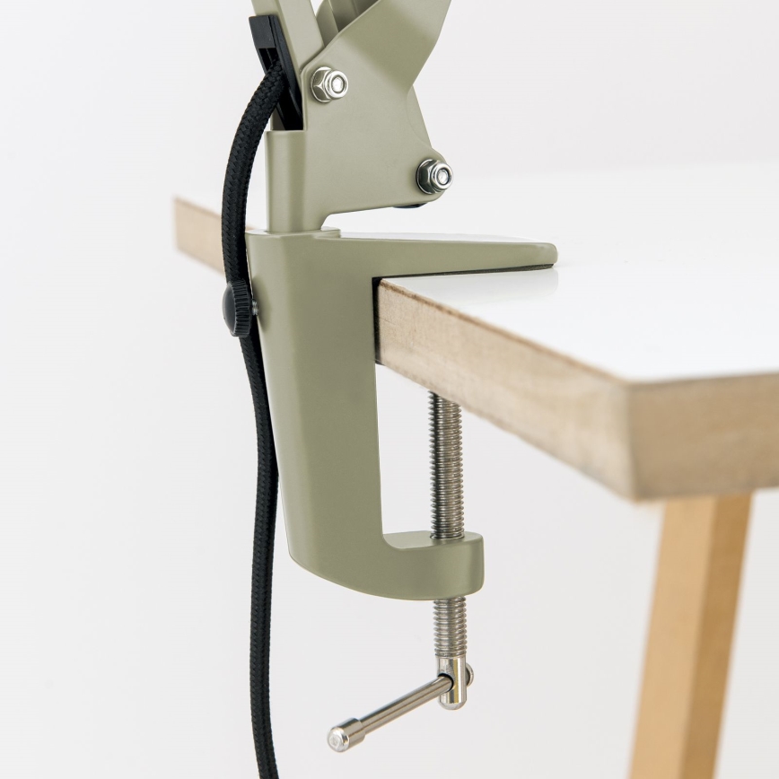 Candeeiro de mesa com grampo GILI 1xE27/40W/230V verde