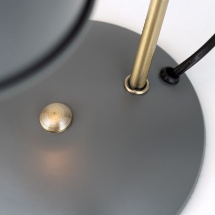 Candeeiro de mesa FEDRA 1xE14/40W/230V cinzento/latão