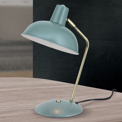 Candeeiro de mesa FEDRA 1xE14/40W/230V menta/latão