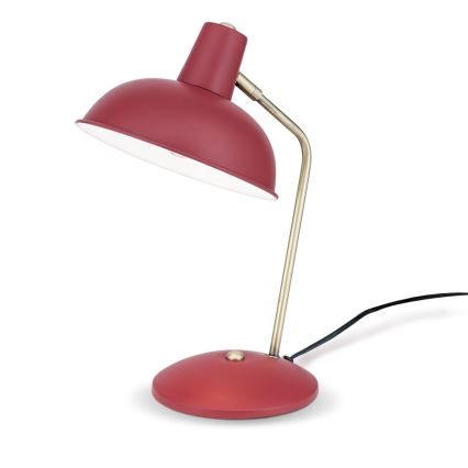 Candeeiro de mesa FEDRA 1xE14/40W/230V vermelho/latão