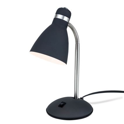 Candeeiro de mesa SCHOOL 1xE27/40W/230V preto/cromado mate