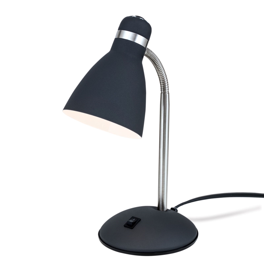 Candeeiro de mesa SCHOOL 1xE27/40W/230V preto/cromado mate