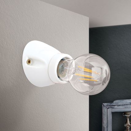 Aplique de parede FROST 1xE27/60W/230V branco