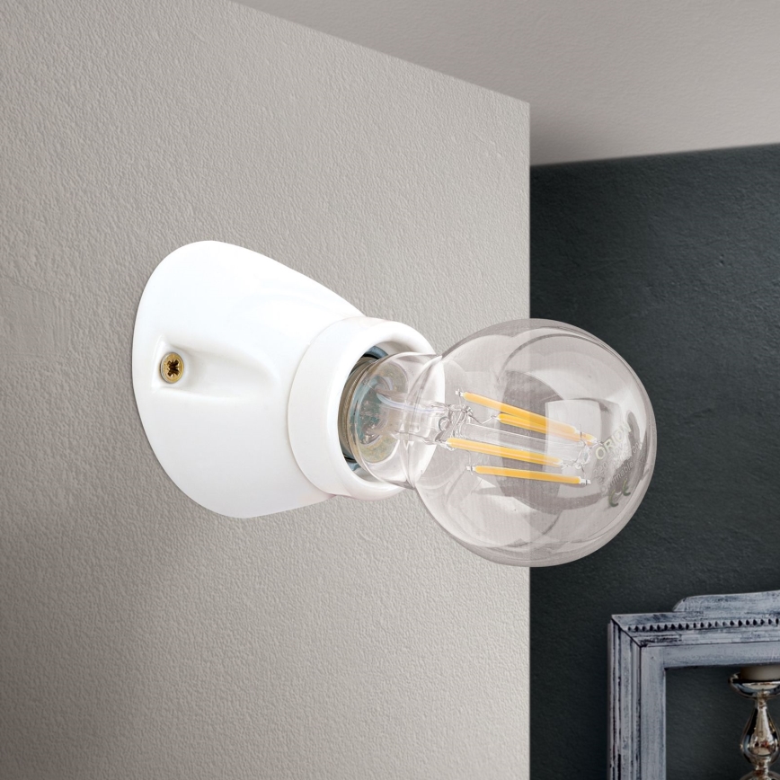 Aplique de parede FROST 1xE27/60W/230V branco