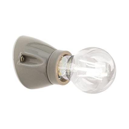 Aplique de parede FROST 1xE27/60W/230V cinzento