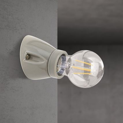 Aplique de parede FROST 1xE27/60W/230V cinzento