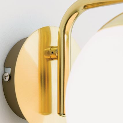 Aplique de parede MADIS 1xE14/40W/230V dourado