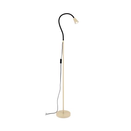 Candeeiro de pé flexível DOTTY 1xGU10/10W/230V bege/preto
