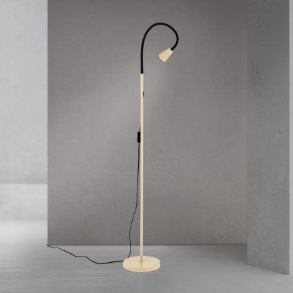 Candeeiro de pé flexível DOTTY 1xGU10/10W/230V bege/preto