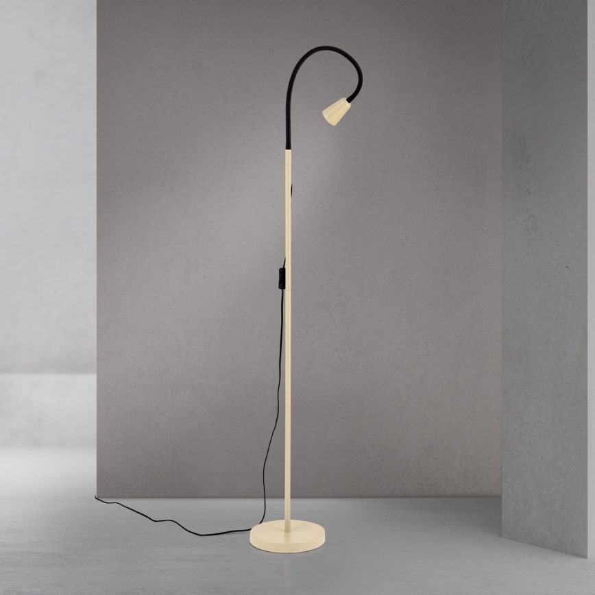 Candeeiro de pé flexível DOTTY 1xGU10/10W/230V bege/preto