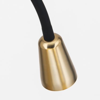 Candeeiro de pé flexível DOTTY 1xGU10/10W/230V preto/latão