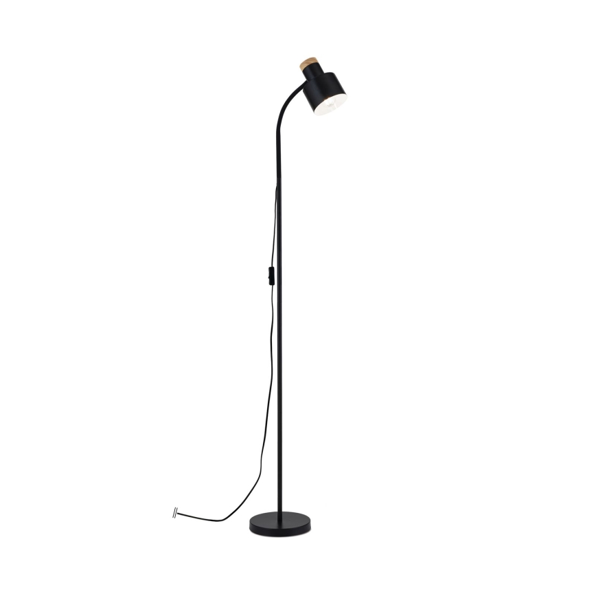 Candeeiro de pé GILI 1xE27/40W/230V preto