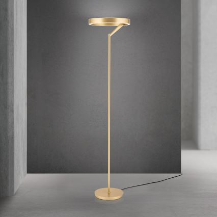 Candeeiro de pé LED regulável KOLK LED/40W/230V 2700/4000K dourado