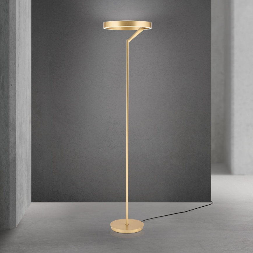 Candeeiro de pé LED regulável KOLK LED/40W/230V 2700/4000K dourado