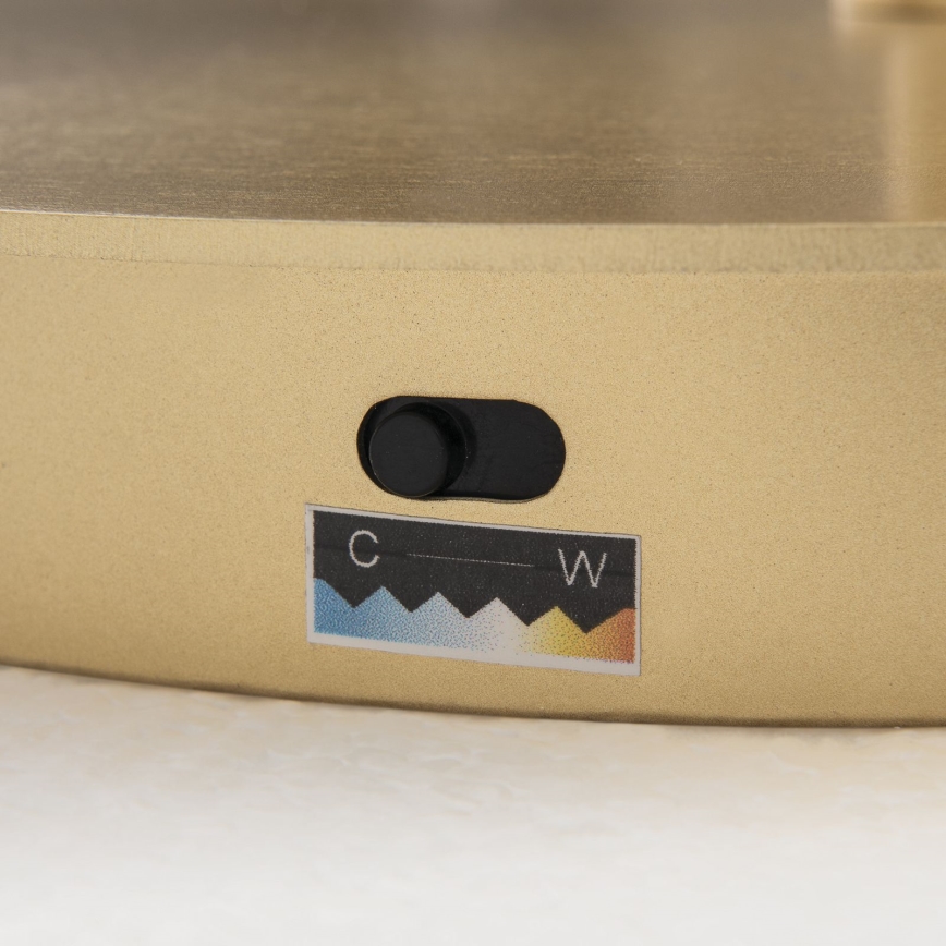 Candeeiro de pé LED regulável KOLK LED/40W/230V 2700/4000K dourado