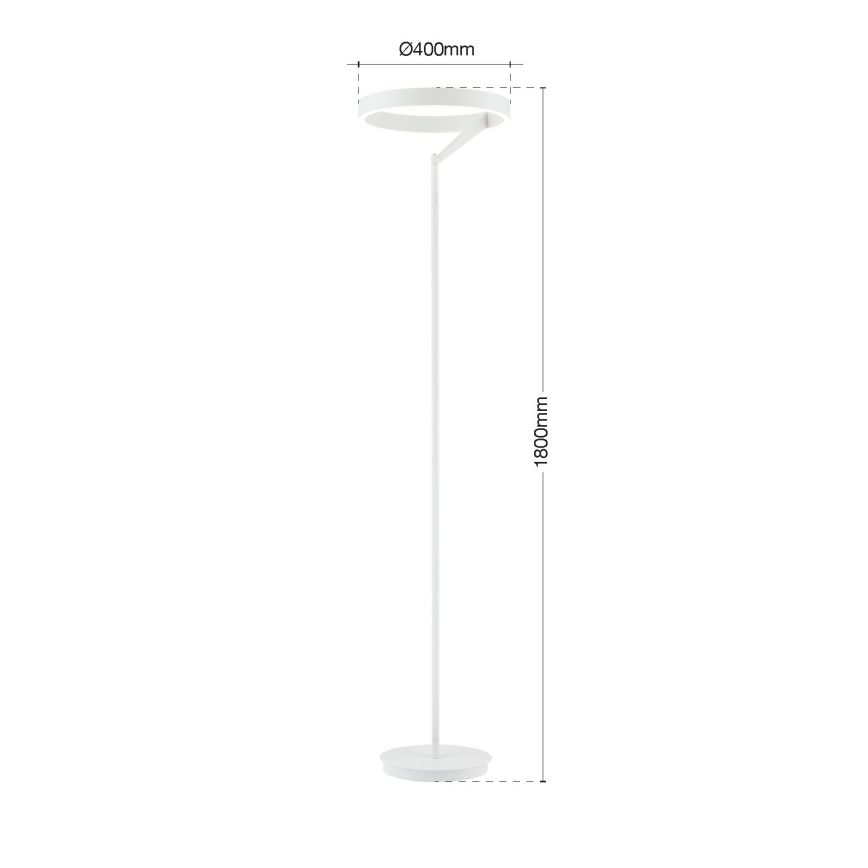 Candeeiro de pé LED regulável KOLK LED/40W/230V 2700/4000K branco