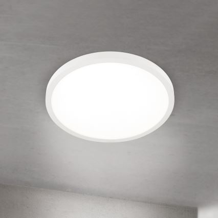 Luminária de teto LED regulável DISC LED/30W/230V 2700/3000/4000K Ø 40 cm branca