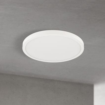 Luminária de teto LED regulável DISC LED/30W/230V 2700/3000/4000K Ø 40 cm branca