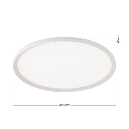 Luminária de teto KANT LED/50W/230V 2700/3000/4000K, diâmetro 60 cm, branca