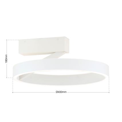 Luminária de teto LED KOLK LED/40W/230V 2700/3000/4000K, diâmetro 40 cm, branca