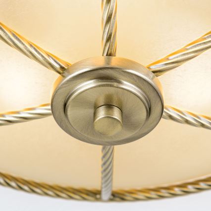 Candeeiro de tecto MAURO 3xE27/60W/230V Ø 42 cm bronze