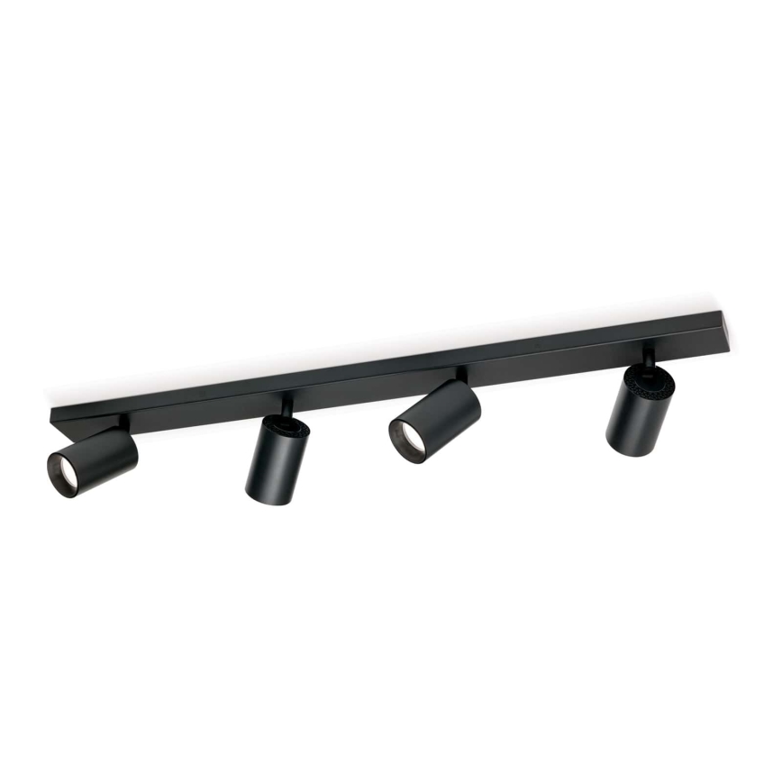 Candeeiro de tecto SEAN, 4x GU10/13W/230V, preto
