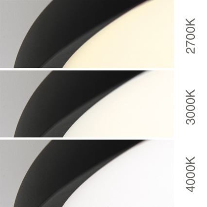 Candeeiro de tecto LED KANT, 66 W, 230 V, 2700/3000/4000 K, Ø 80 cm, preto