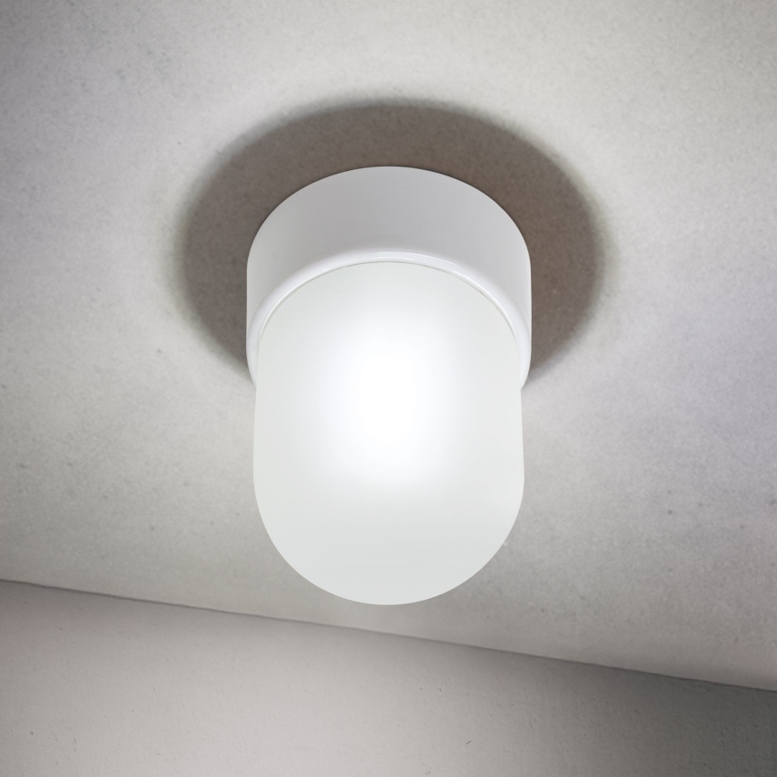 Candeeiro de teto OSTIA, 1x E27/40W/230V, Ø 9,8 cm, branco