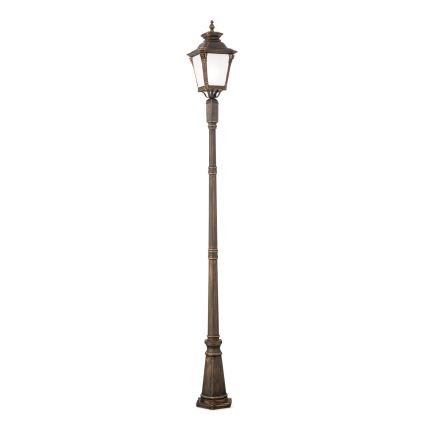 Candeeiro de exterior AIKO 1xE27/60W/230V 240 cm IP23 bronze/patina