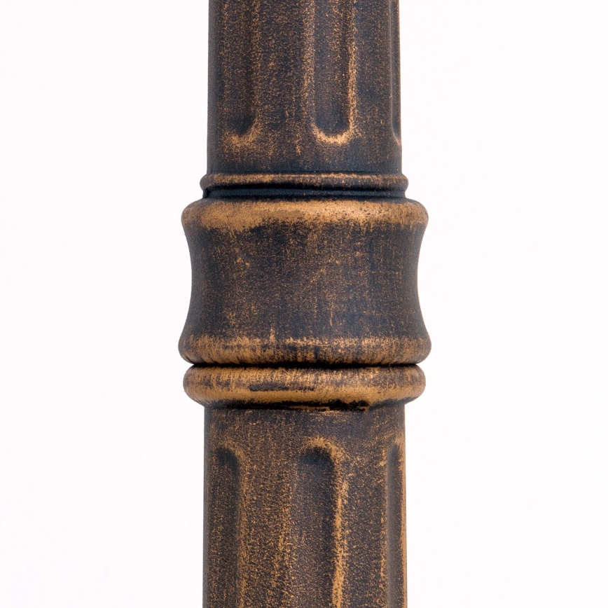 Candeeiro de exterior AIKO 1xE27/60W/230V 240 cm IP23 bronze/patina
