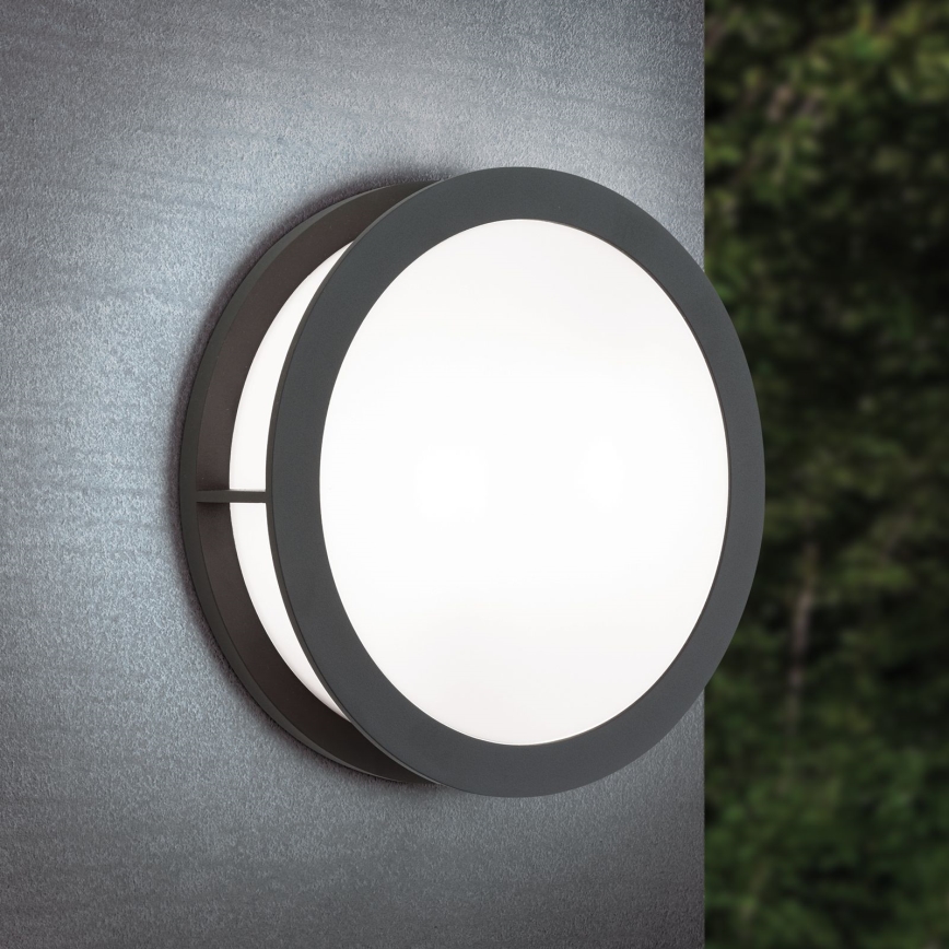 Candeeiro exterior HENRY 2xE27/15W/230V Ø 30 cm IP44 antracite