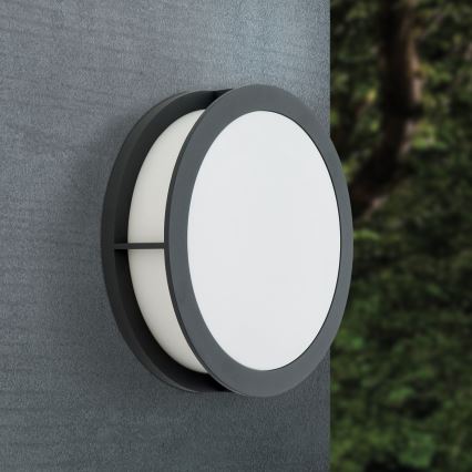 Candeeiro exterior HENRY 2xE27/15W/230V Ø 30 cm IP44 antracite