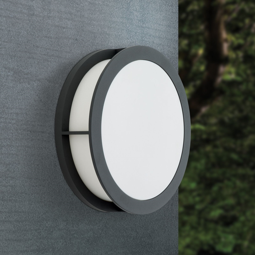 Candeeiro exterior HENRY 2xE27/15W/230V Ø 30 cm IP44 antracite