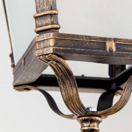 Candeeiro suspenso de exterior AIKO 1xE27/60W/230V IP23 bronze/patina