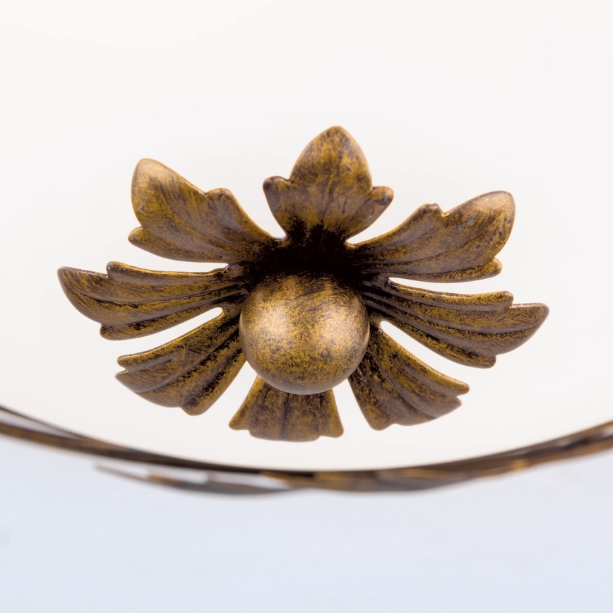 Iluminação de teto FLEUR 2xE27/60W/230V diâmetro 40 cm bronze