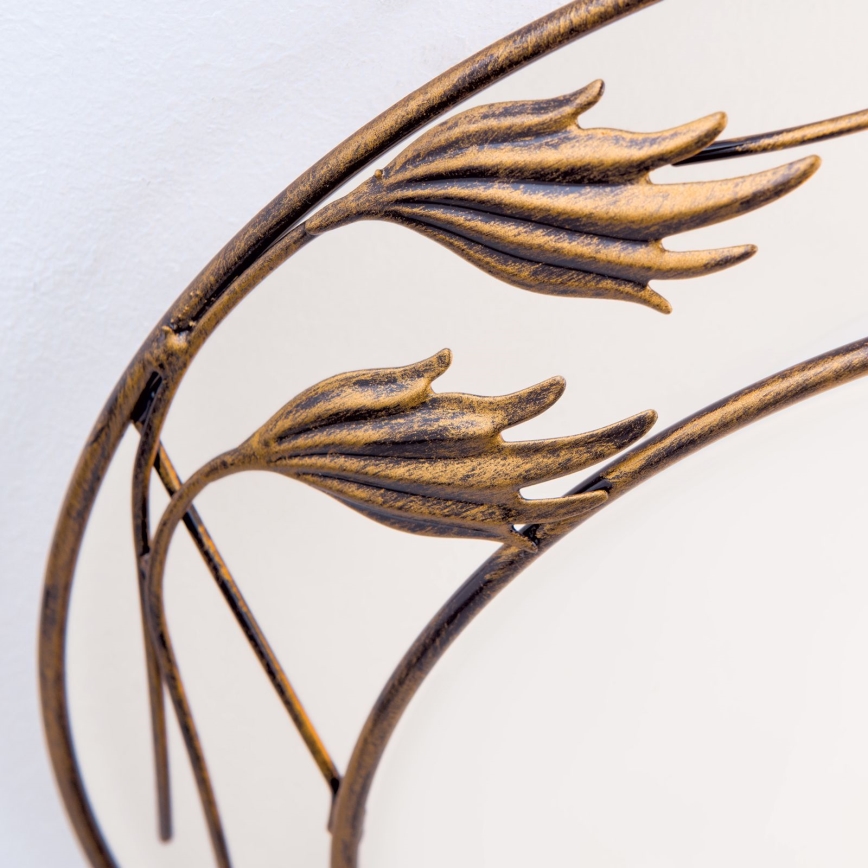 Iluminação de teto FLEUR 2xE27/60W/230V diâmetro 40 cm bronze