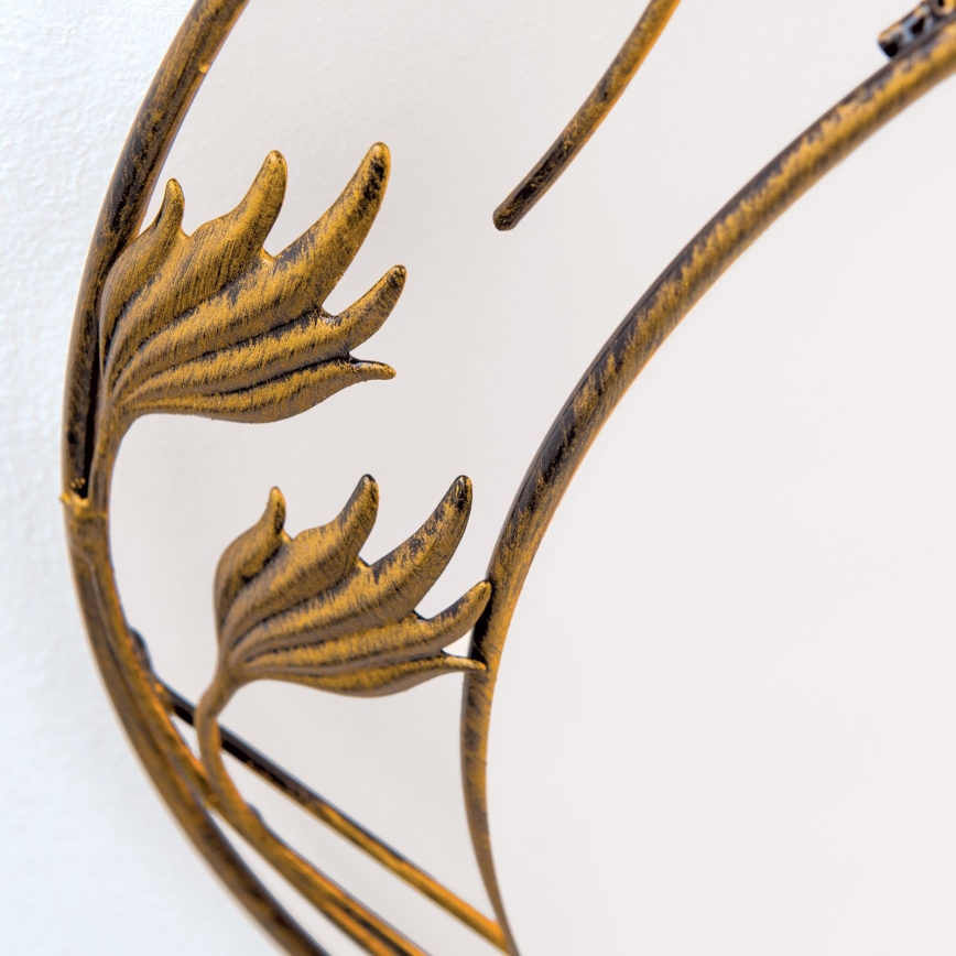 Iluminação de teto FLEUR 3xE27/60W/230V diâmetro 50 cm bronze