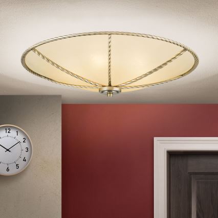 Iluminação de teto MAURO 5xE27/60W/230V diâmetro 56 cm bronze