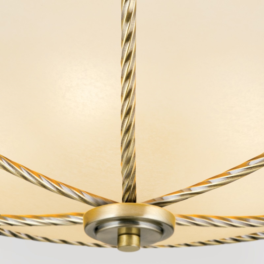 Iluminação de teto MAURO 5xE27/60W/230V diâmetro 56 cm bronze