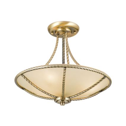 Candeeiro suspenso MAURO 3xE27/60W/230V diâmetro 42 cm bronze