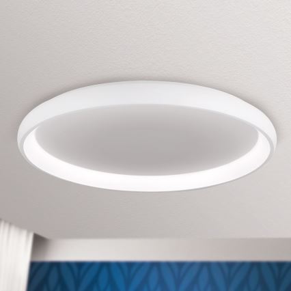 Luminária de teto LED dimmerizável VENUS LED/85W/230V diâmetro 81 cm branca