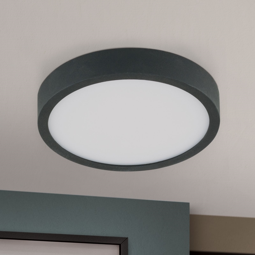 Iluminação de teto LED BULLY LED/12W/230V diâmetro 14 cm preto