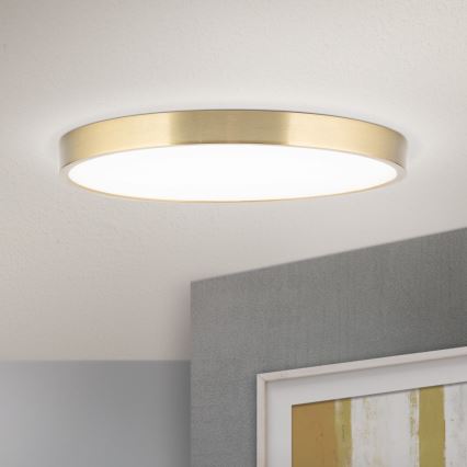 Iluminação de teto LED BULLY LED/28W/230V diâmetro 28 cm dourado