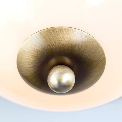 Iluminação de teto AUSTRIAN OLD LAMP 2xE27/60W/230V diâmetro 27 cm bronze/bege