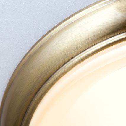 Iluminação de teto AUSTRIAN OLD LAMP 3xE27/60W/230V diâmetro 50 cm bronze/bege