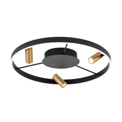 Candeeiro de teto LED dimerizável BERLIN LED/50W/230V preto/dourado