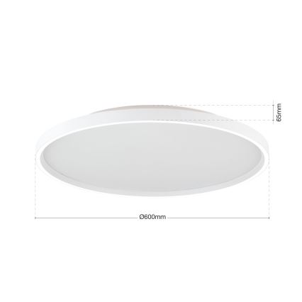 Luminária de teto LED dimmerizável MASCA LED/47W/230V 2700/3350/4000K diâmetro 60 cm branca