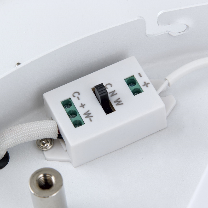 Luminária de teto LED dimmerizável MASCA LED/47W/230V 2700/3350/4000K diâmetro 60 cm preta