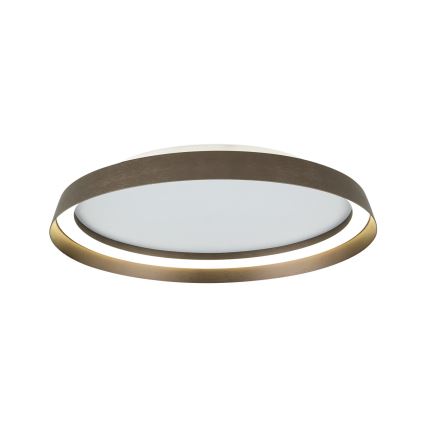 Luminária de teto LED dimmerizável MANTA LED/38W/230V 2700/3000/4000K diâmetro 45 cm marrom